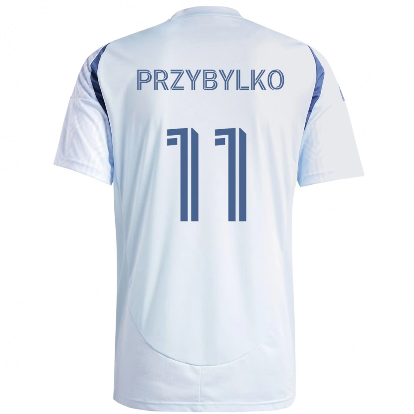 Danxen Męski Kacper Przybylko #11 Czerwony Biały Wyjazdowa Koszulka 2025/26 Koszulki Klubowe