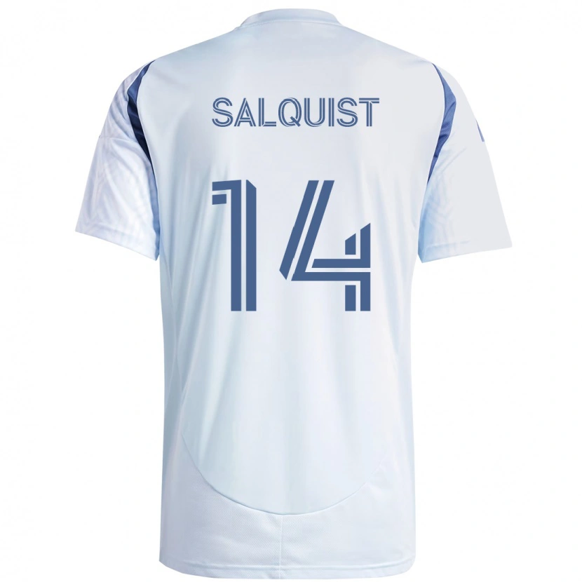 Danxen Męski Tobias Salquist #14 Jasne Błękitne Niebieski Wyjazdowa Koszulka 2025/26 Koszulki Klubowe