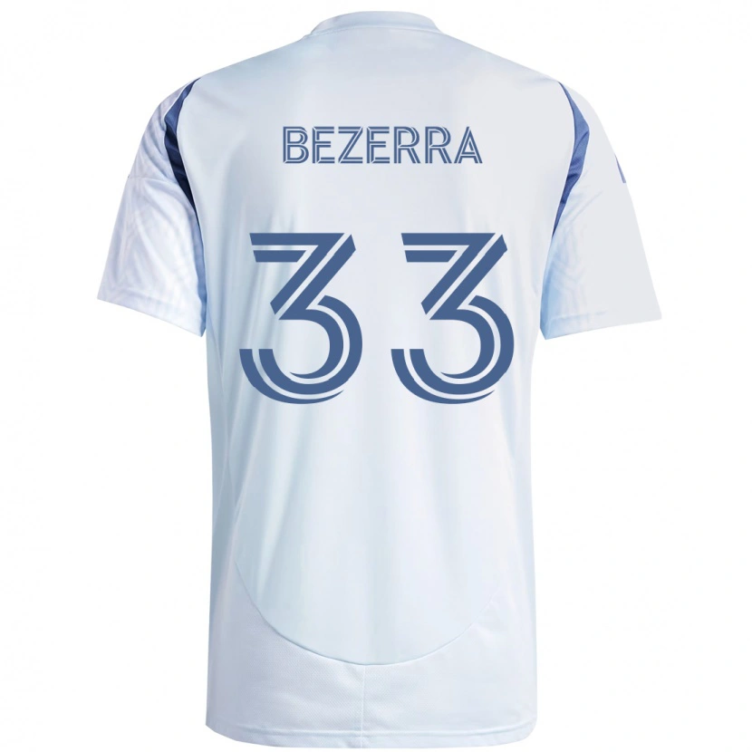 Danxen Męski Victor Bezerra #33 Jasne Błękitne Niebieski Wyjazdowa Koszulka 2025/26 Koszulki Klubowe