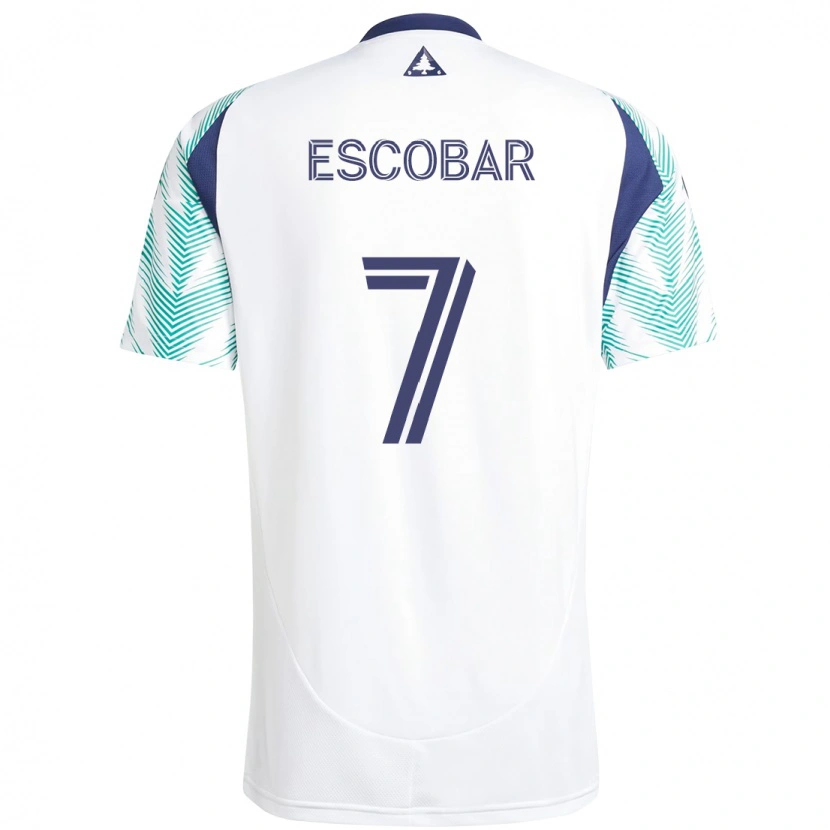 Danxen Męski Olger Escobar #7 Niebieski Czerwony Wyjazdowa Koszulka 2025/26 Koszulki Klubowe
