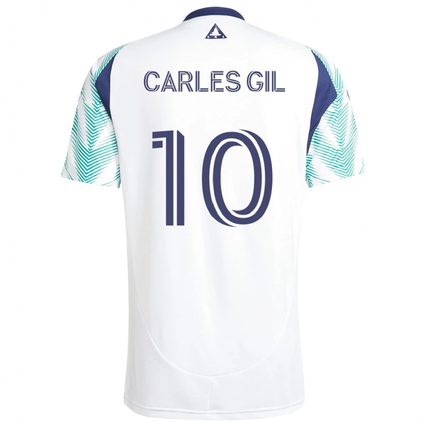 Danxen Męski Carles Gil #10 Niebieski Czerwony Wyjazdowa Koszulka 2025/26 Koszulki Klubowe