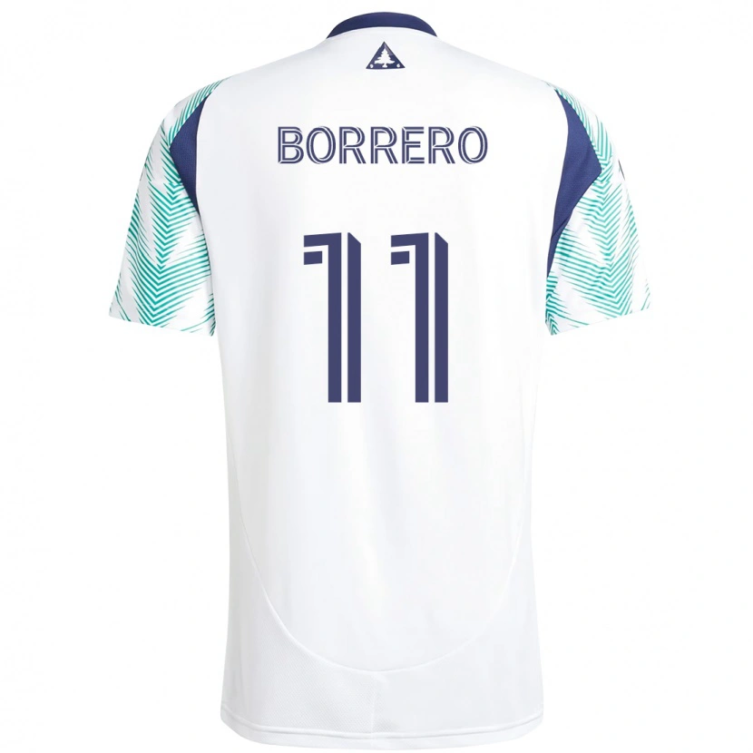 Danxen Męski Dylan Borrero #11 Niebieski Czerwony Wyjazdowa Koszulka 2025/26 Koszulki Klubowe