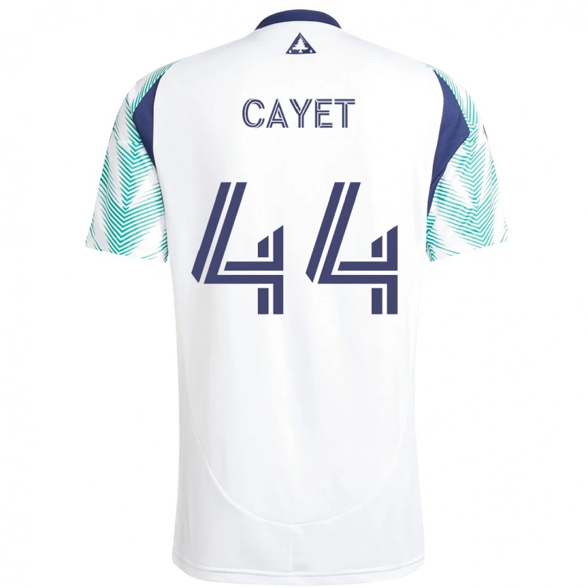 Danxen Męski Pierre Cayet #44 Niebieski Czerwony Wyjazdowa Koszulka 2025/26 Koszulki Klubowe