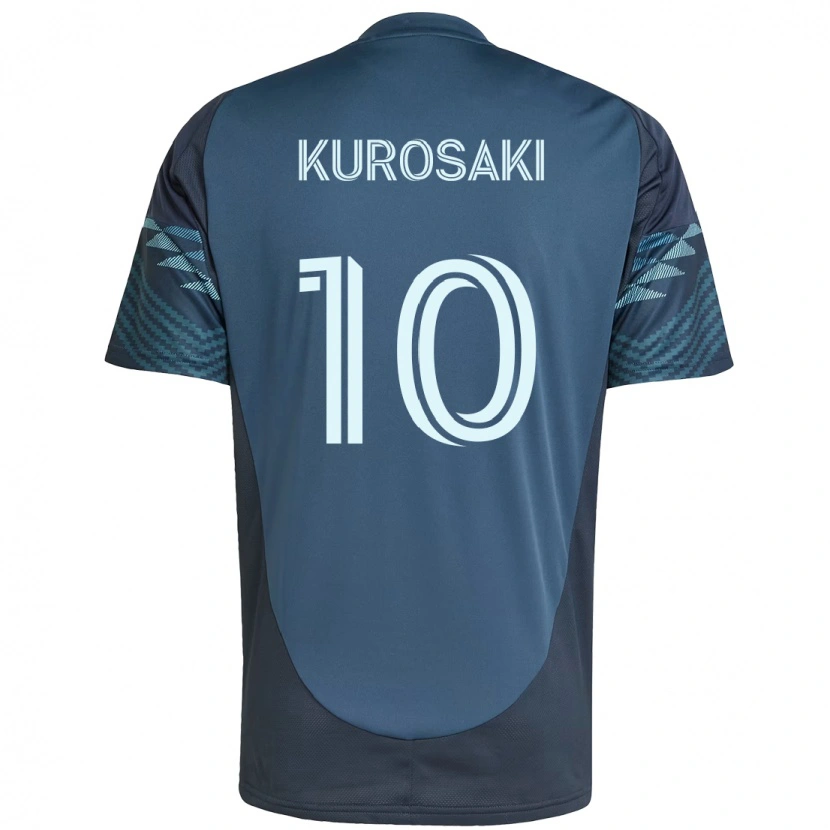 Danxen Męski Yuuka Kurosaki #10 Zielony Biały Wyjazdowa Koszulka 2025/26 Koszulki Klubowe