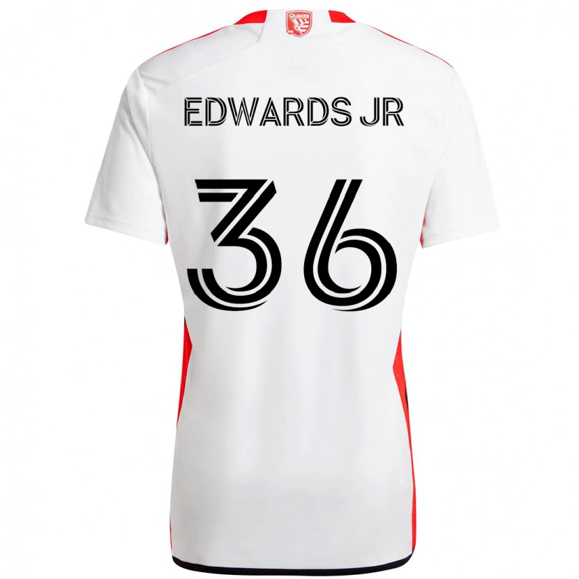 Danxen Męski Earl Edwards Jr. #36 Czarny Ciemnoniebieski Wyjazdowa Koszulka 2025/26 Koszulki Klubowe