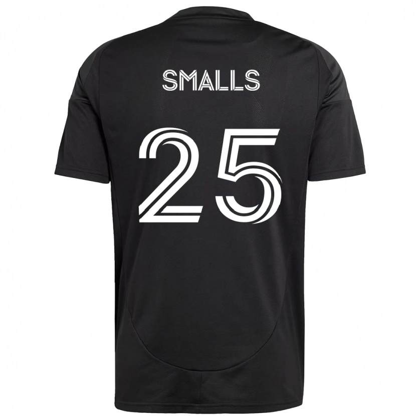 Danxen Męski Tyger Smalls #25 Czarny Biały Wyjazdowa Koszulka 2025/26 Koszulki Klubowe