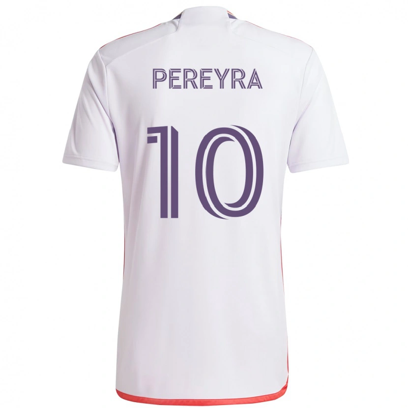 Danxen Męski Mauricio Pereyra #10 Fioletowy Biały Wyjazdowa Koszulka 2025/26 Koszulki Klubowe