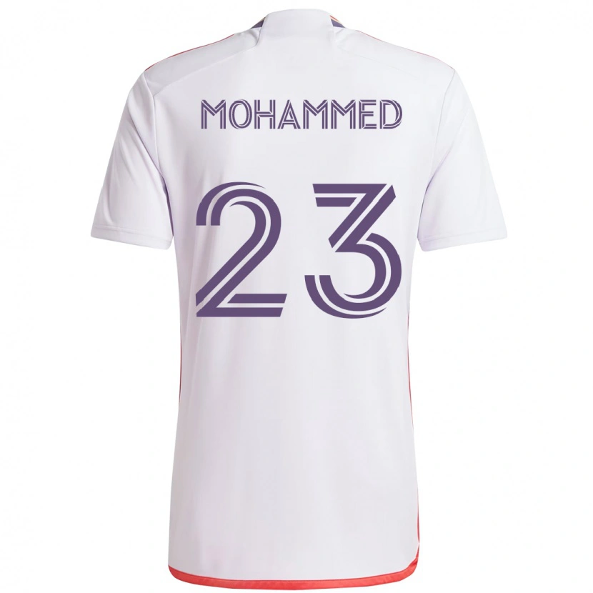 Danxen Męski Shak Mohammed #23 Fioletowy Biały Wyjazdowa Koszulka 2025/26 Koszulki Klubowe