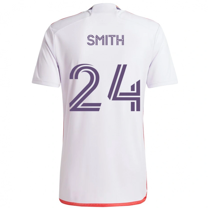 Danxen Męski Kyle Smith #24 Fioletowy Biały Wyjazdowa Koszulka 2025/26 Koszulki Klubowe