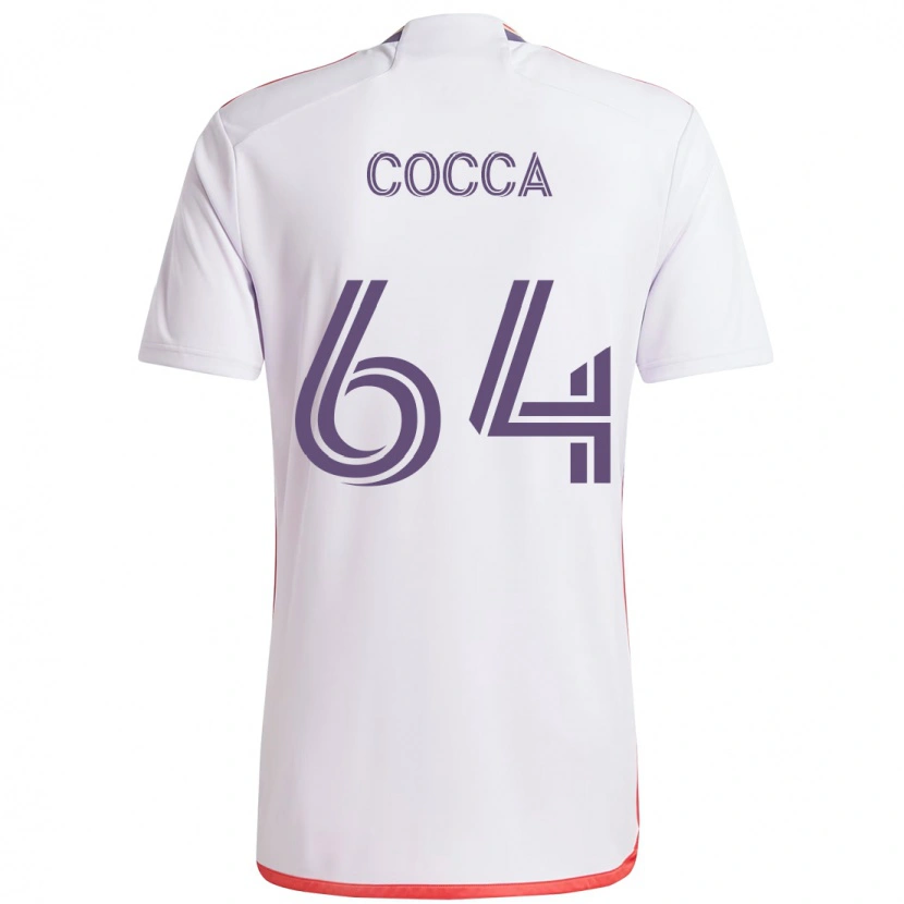 Danxen Męski Manuel Cocca #64 Fioletowy Biały Wyjazdowa Koszulka 2025/26 Koszulki Klubowe