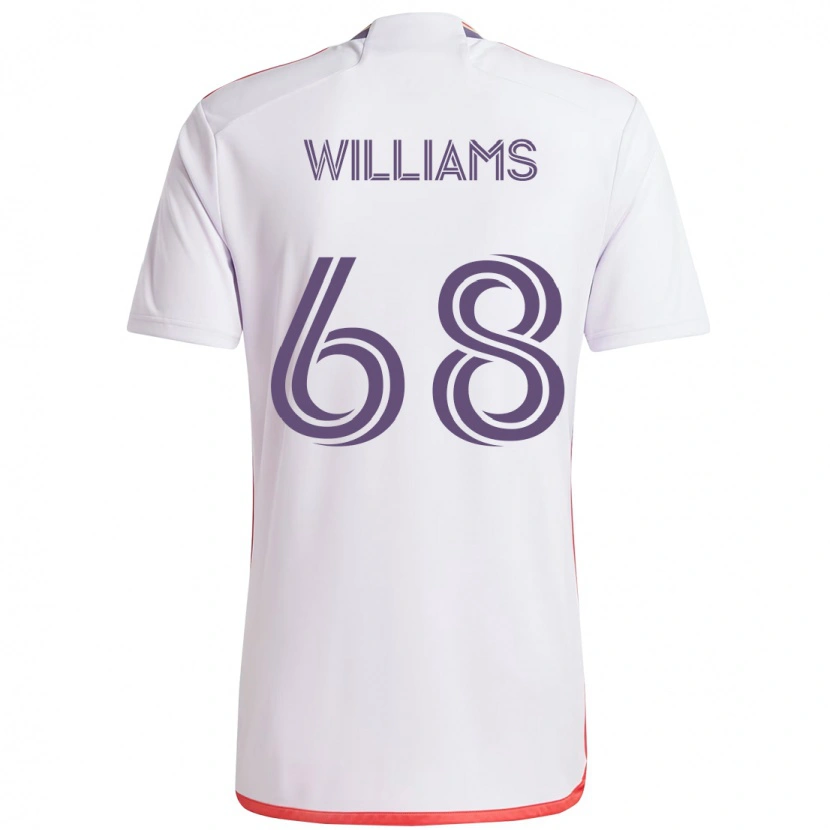 Danxen Męski Thomas Williams #68 Fioletowy Biały Wyjazdowa Koszulka 2025/26 Koszulki Klubowe