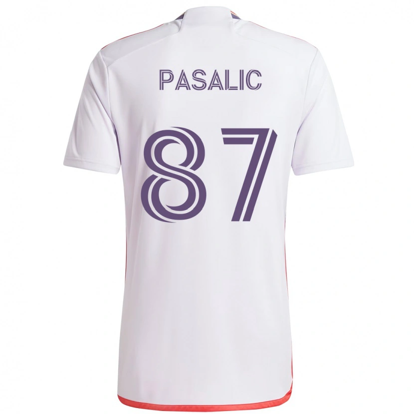 Danxen Męski Marco Pasalic #87 Fioletowy Biały Wyjazdowa Koszulka 2025/26 Koszulki Klubowe