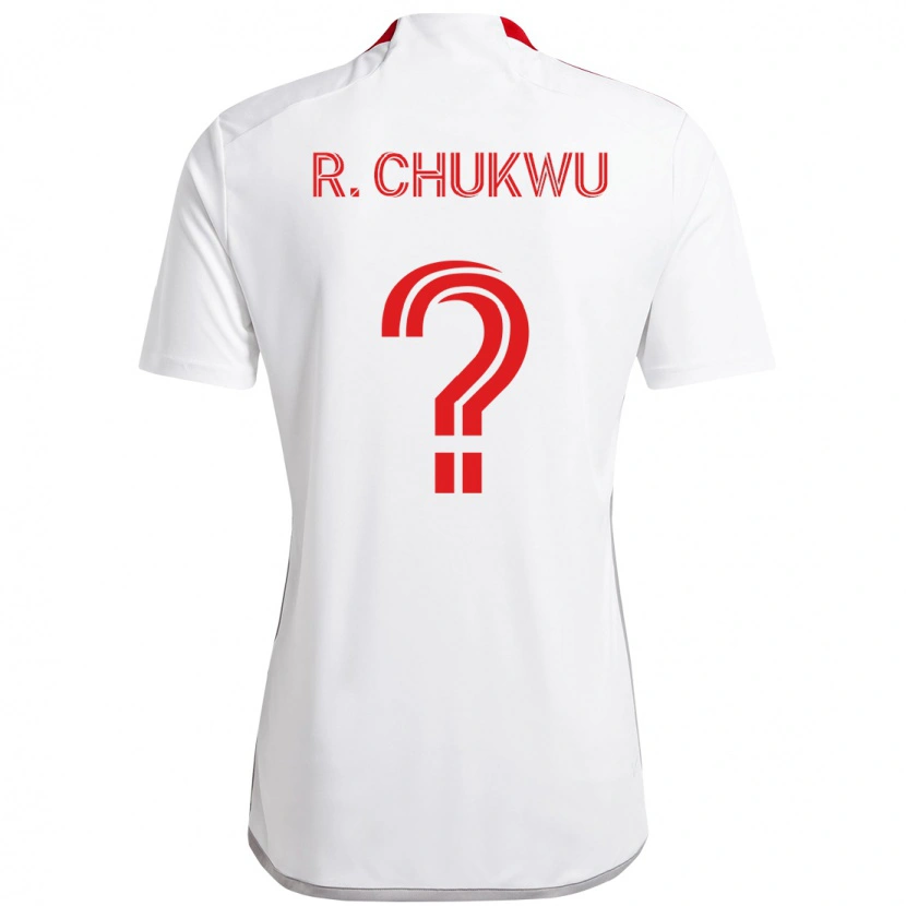 Danxen Męski Richard Chukwu #0 Czerwony Biały Wyjazdowa Koszulka 2025/26 Koszulki Klubowe