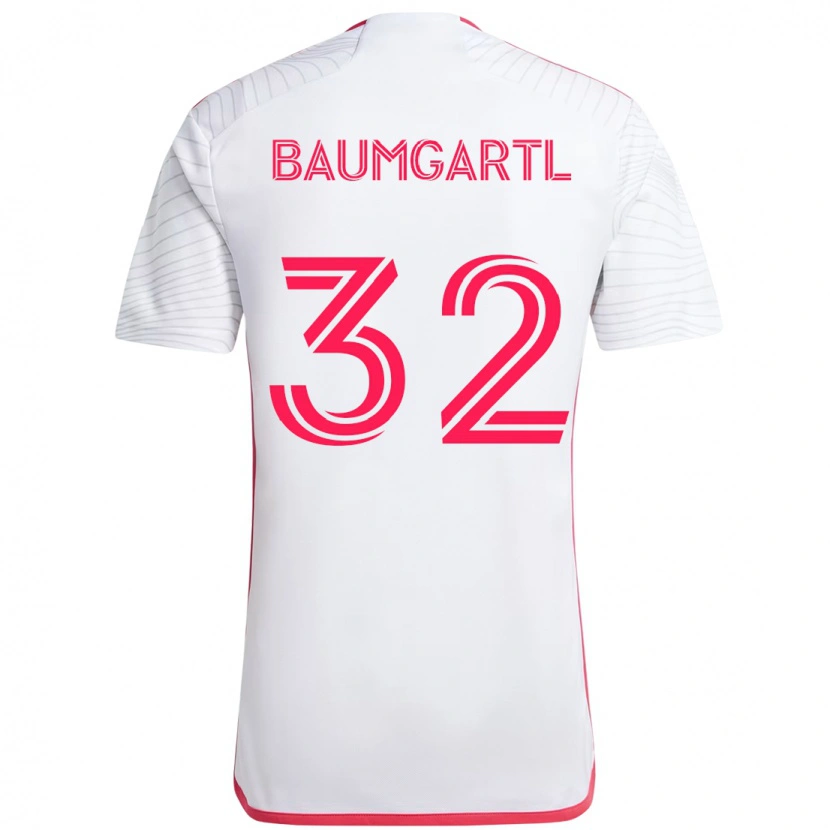 Danxen Męski Timo Baumgartl #32 Biały Magenta Wyjazdowa Koszulka 2025/26 Koszulki Klubowe