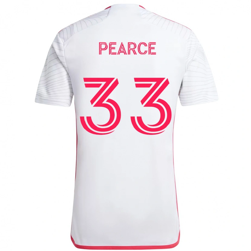 Danxen Męski Tyson Pearce #33 Biały Magenta Wyjazdowa Koszulka 2025/26 Koszulki Klubowe