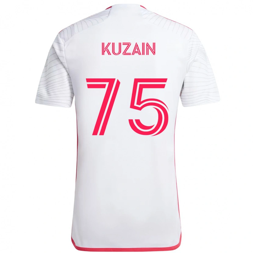 Danxen Męski Wan Kuzain #75 Biały Magenta Wyjazdowa Koszulka 2025/26 Koszulki Klubowe