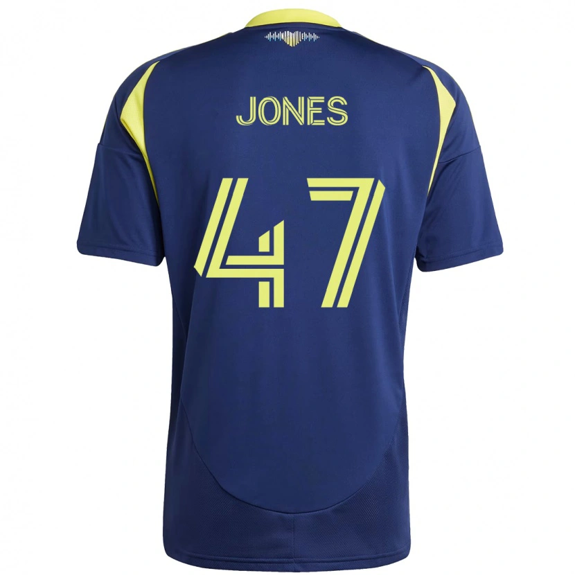 Danxen Męski Isaiah Jones #47 Żółty Granatowy Wyjazdowa Koszulka 2025/26 Koszulki Klubowe