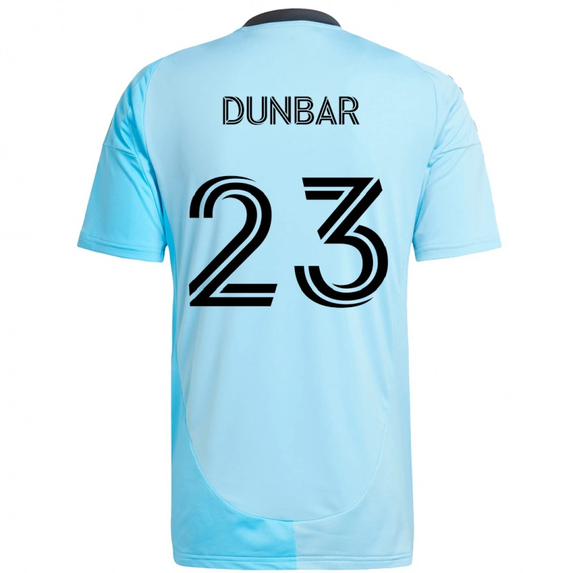 Danxen Męski Cameron Dunbar #23 Czarny Niebieski Wyjazdowa Koszulka 2025/26 Koszulki Klubowe