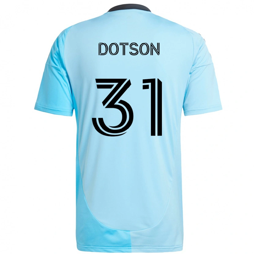 Danxen Męski Hassani Dotson #31 Czarny Niebieski Wyjazdowa Koszulka 2025/26 Koszulki Klubowe