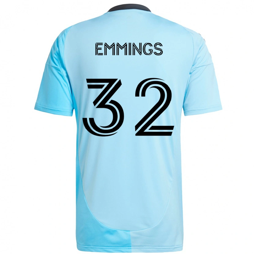 Danxen Męski Fred Emmings #32 Czarny Niebieski Wyjazdowa Koszulka 2025/26 Koszulki Klubowe