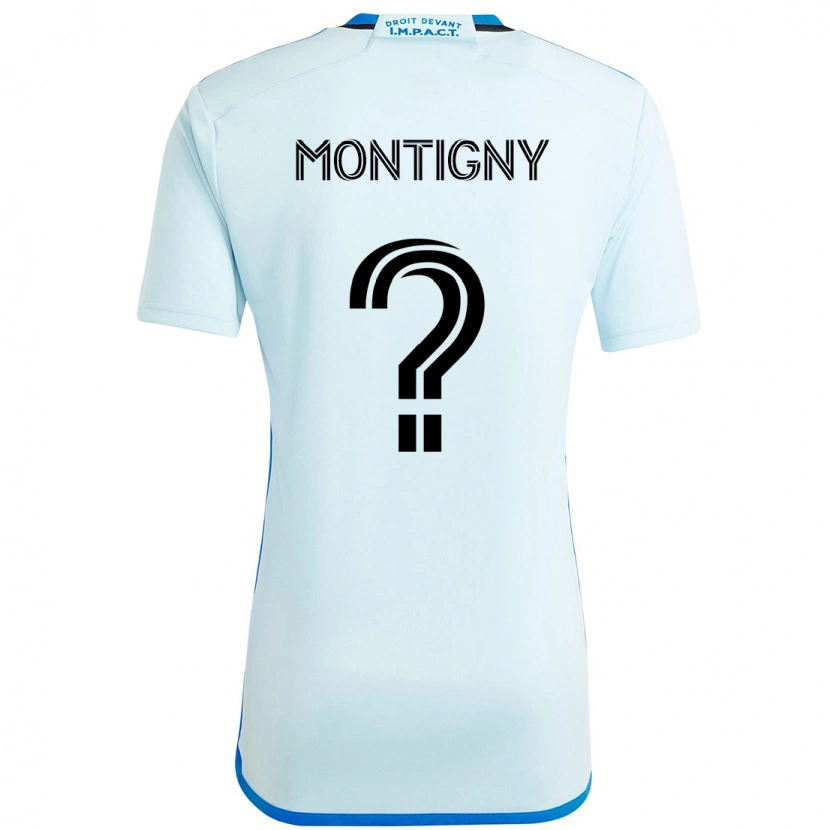 Danxen Męski Gaël De Montigny #0 Ciemnoniebieski Czarny Wyjazdowa Koszulka 2025/26 Koszulki Klubowe