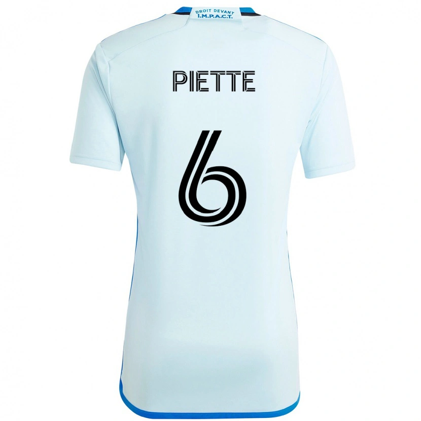 Danxen Męski Samuel Piette #6 Ciemnoniebieski Czarny Wyjazdowa Koszulka 2025/26 Koszulki Klubowe
