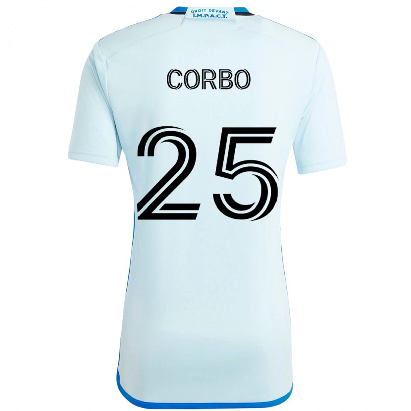 Danxen Męski Gabriele Corbo #25 Ciemnoniebieski Czarny Wyjazdowa Koszulka 2025/26 Koszulki Klubowe