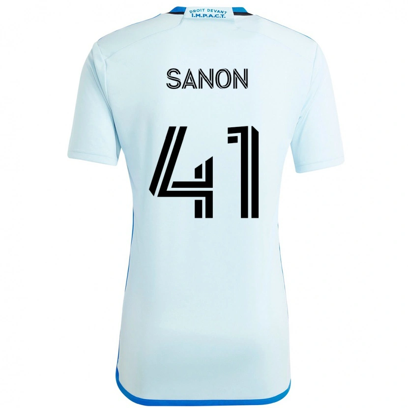 Danxen Męski Jérémy Sanon #41 Ciemnoniebieski Czarny Wyjazdowa Koszulka 2025/26 Koszulki Klubowe