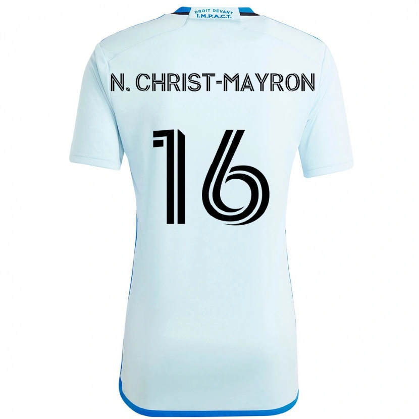 Danxen Męski Brou Aya N'ta Christ-Mayron #16 Ciemnoniebieski Czarny Wyjazdowa Koszulka 2025/26 Koszulki Klubowe