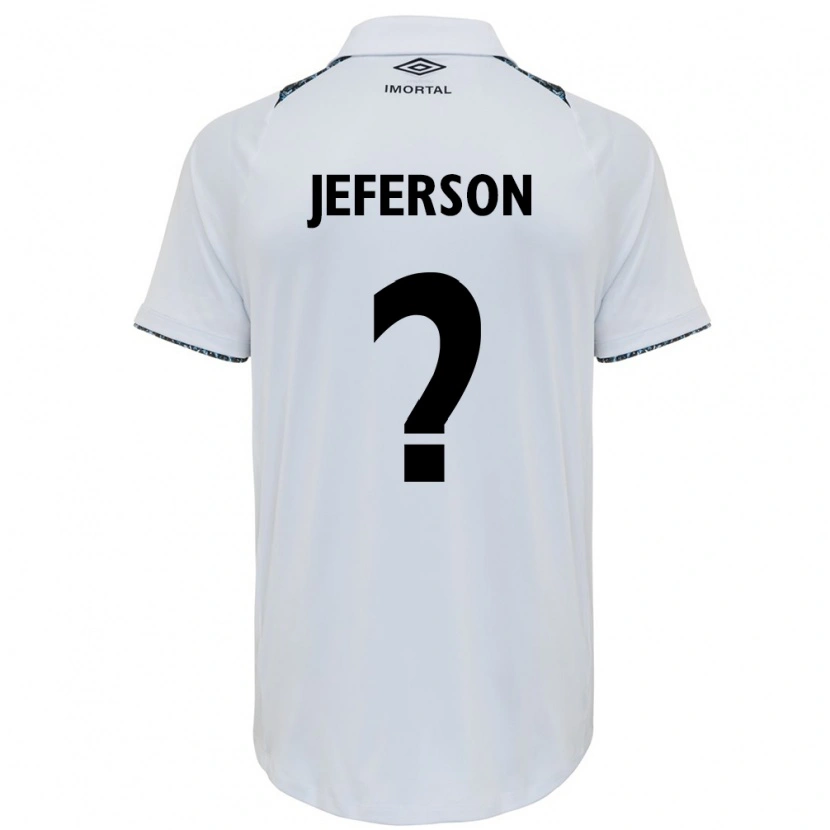 Danxen Męski Jeferson #0 Biały Niebieski Wyjazdowa Koszulka 2025/26 Koszulki Klubowe