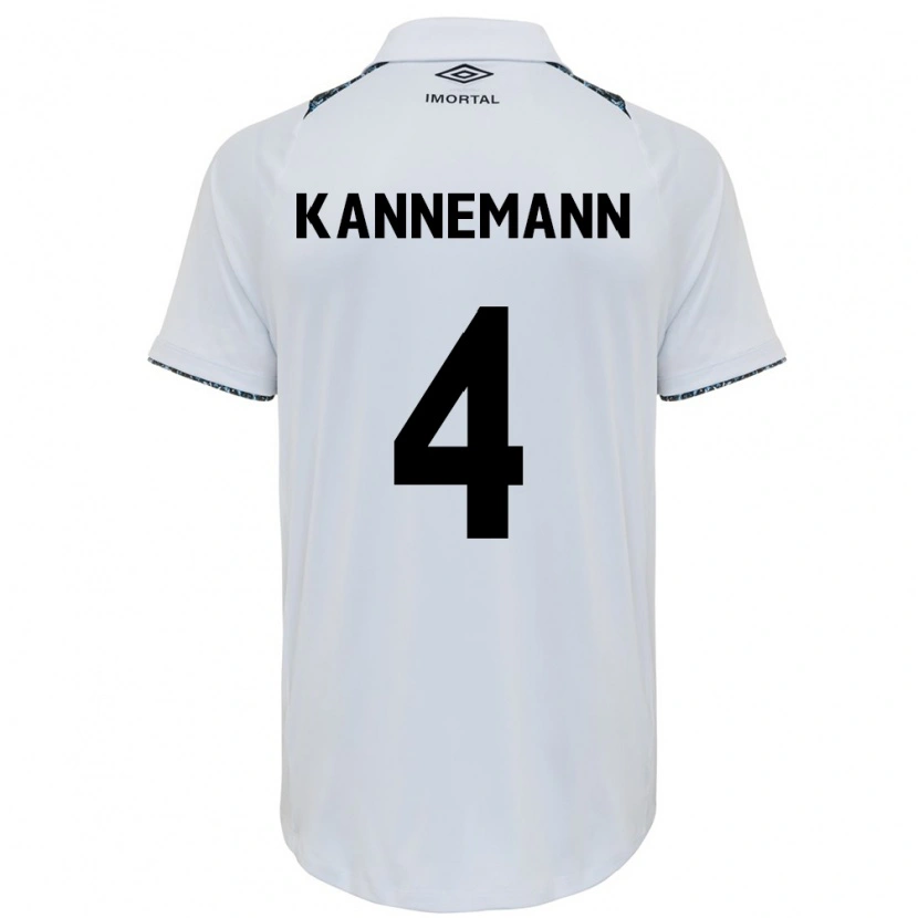 Danxen Męski Walter Kannemann #4 Niebieski Czarny Biały Wyjazdowa Koszulka 2025/26 Koszulki Klubowe