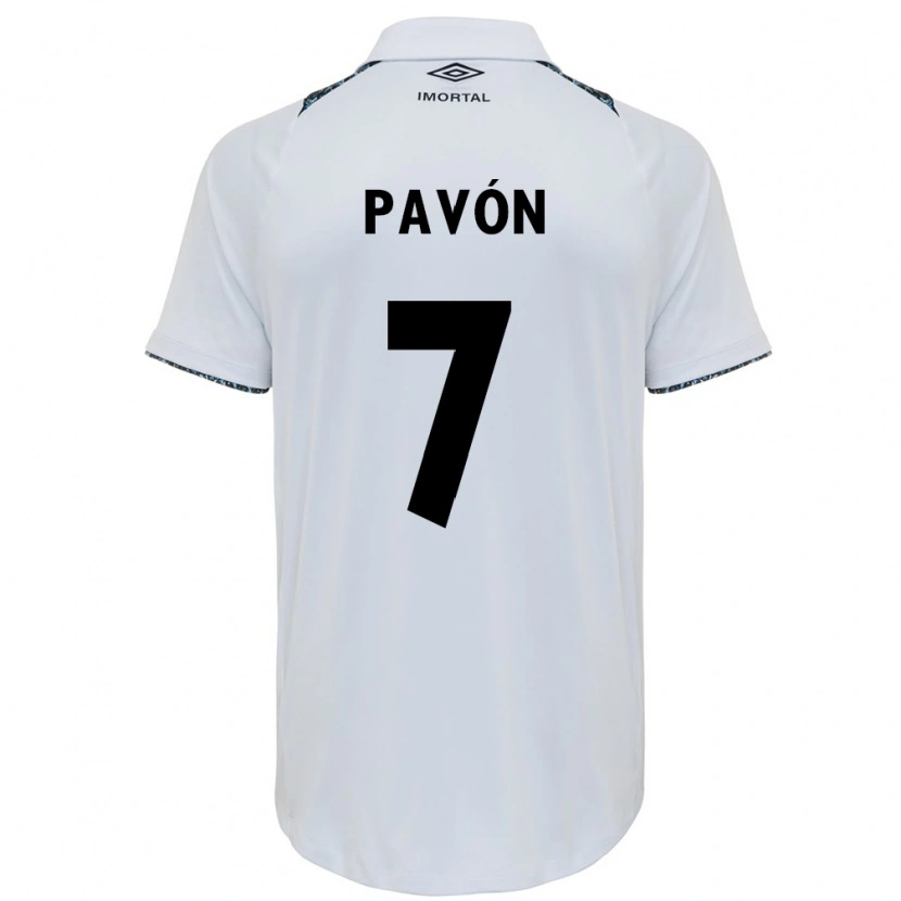 Danxen Męski Cristian Pavón #7 Niebieski Czarny Biały Wyjazdowa Koszulka 2025/26 Koszulki Klubowe