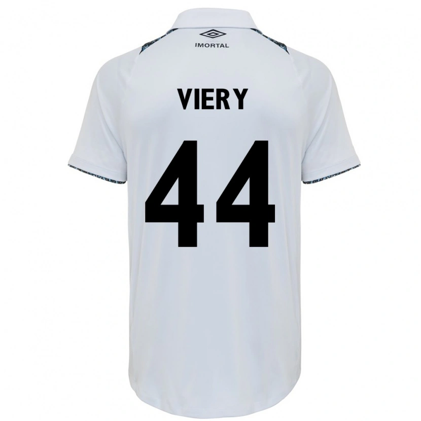 Danxen Męski Viery #44 Biały Niebieski Wyjazdowa Koszulka 2025/26 Koszulki Klubowe