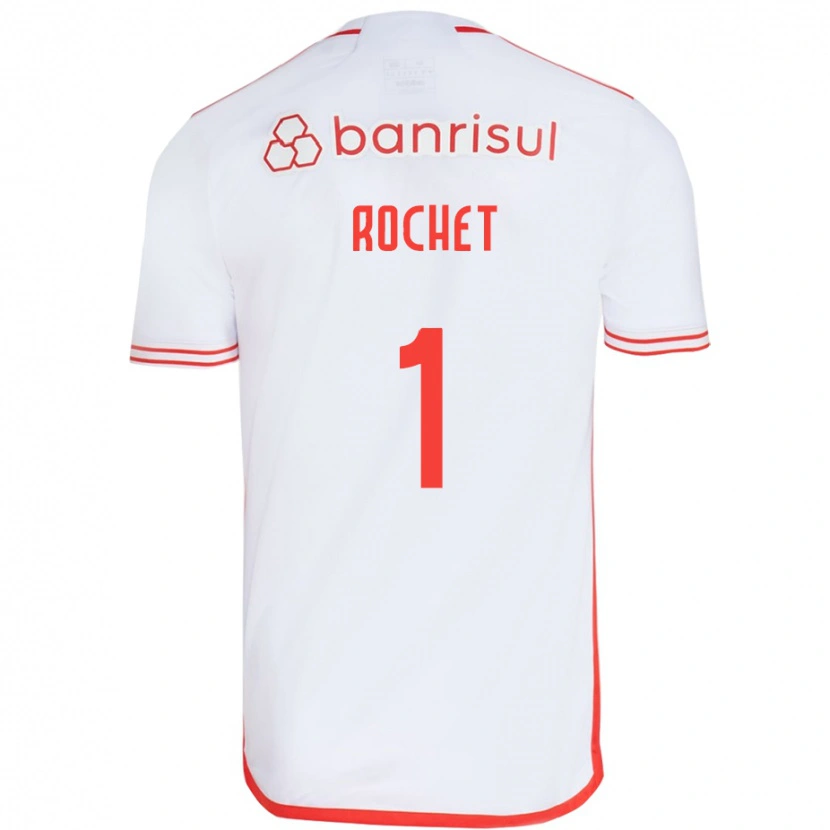 Danxen Męski Sergio Rochet #1 Czerwony Biały Wyjazdowa Koszulka 2025/26 Koszulki Klubowe