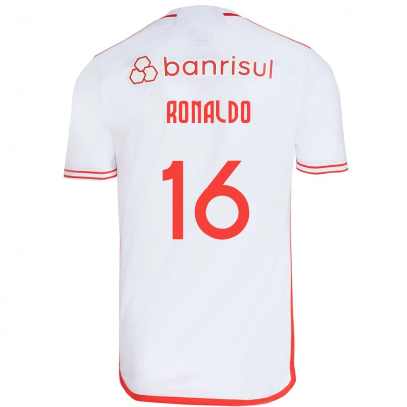 Danxen Męski Ronaldo #16 Czerwony Biały Wyjazdowa Koszulka 2025/26 Koszulki Klubowe