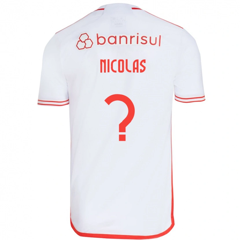 Danxen Męski Nicolas #0 Czerwony Biały Wyjazdowa Koszulka 2025/26 Koszulki Klubowe
