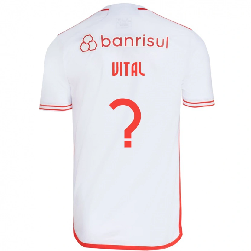 Danxen Męski Lucas Vital #0 Czerwony Biały Wyjazdowa Koszulka 2025/26 Koszulki Klubowe
