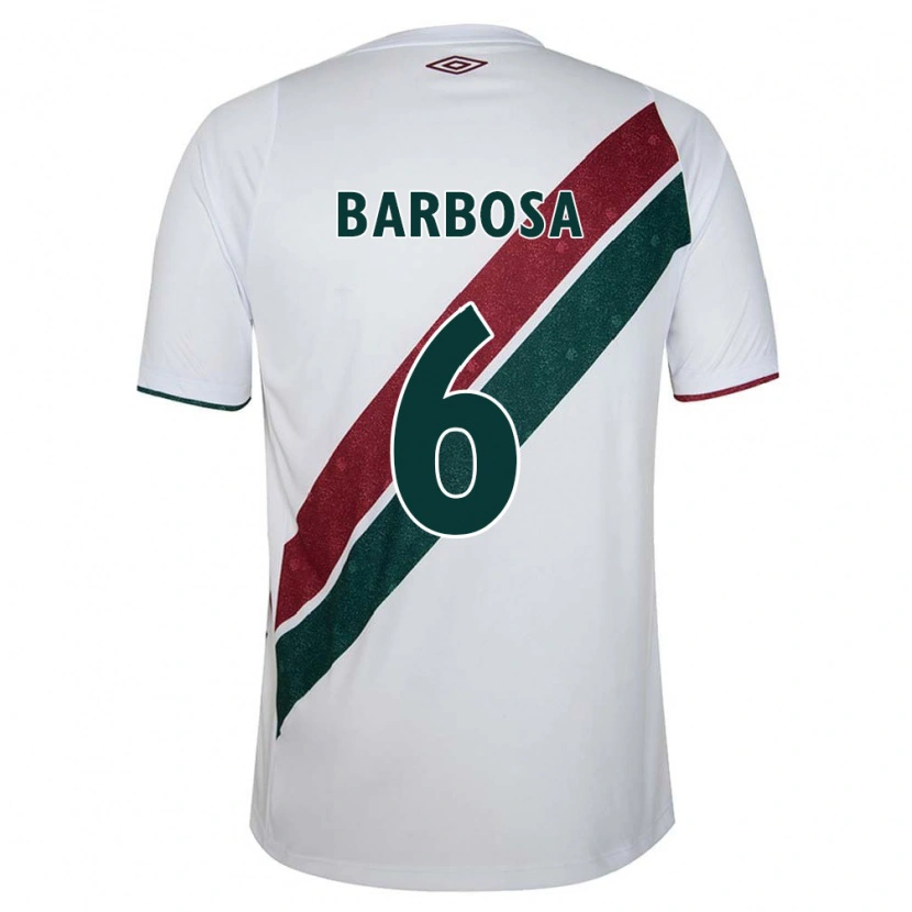 Danxen Męski Diogo Barbosa #6 Zielony Bordowy Biały Wyjazdowa Koszulka 2025/26 Koszulki Klubowe