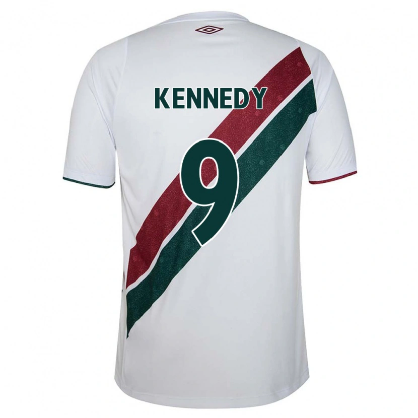 Danxen Męski John Kennedy #9 Zielony Bordowy Biały Wyjazdowa Koszulka 2025/26 Koszulki Klubowe