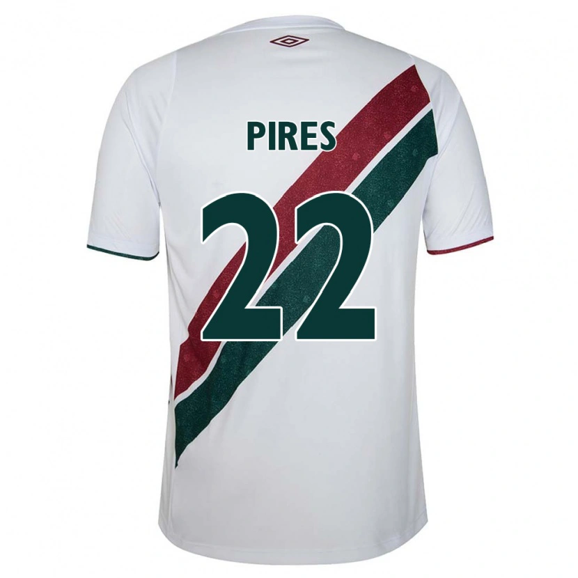 Danxen Męski Gabriel Pires #22 Zielony Bordowy Biały Wyjazdowa Koszulka 2025/26 Koszulki Klubowe