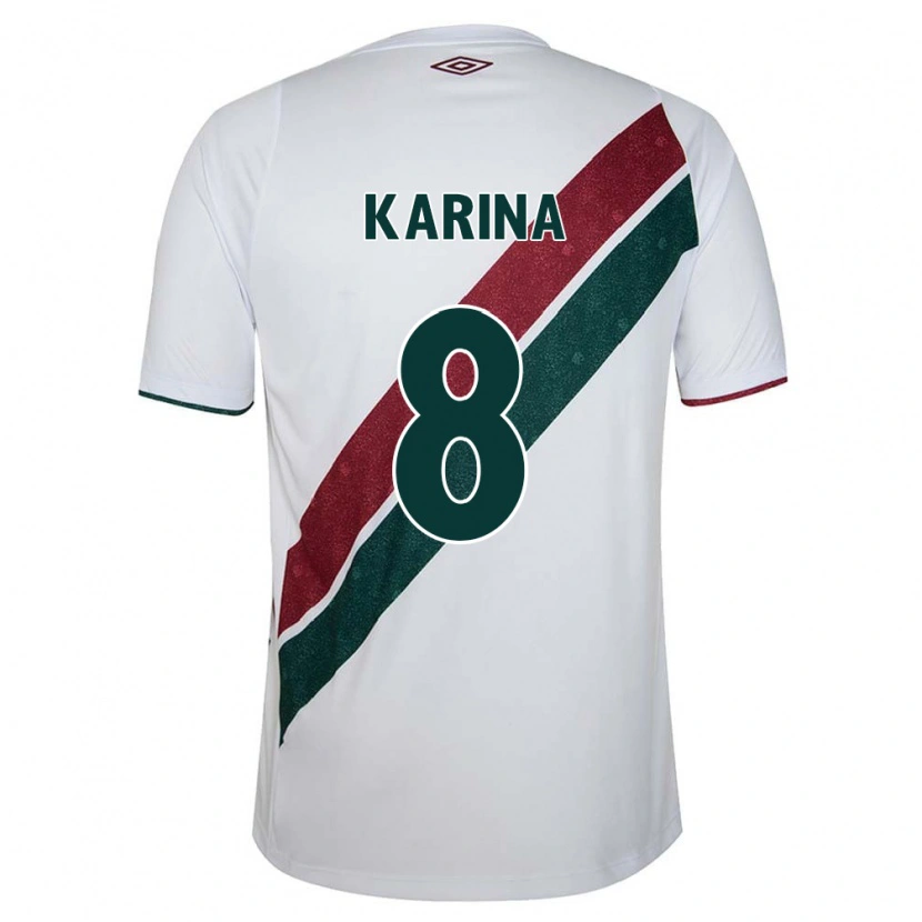 Danxen Męski Karina #8 Zielony Bordowy Biały Wyjazdowa Koszulka 2025/26 Koszulki Klubowe