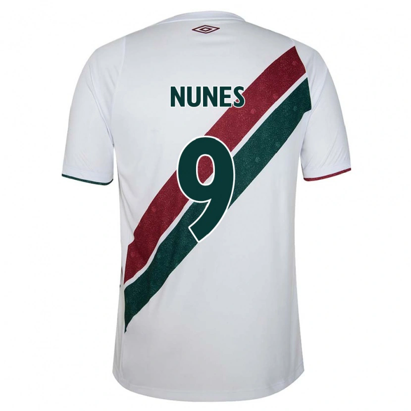 Danxen Męski Carla Nunes #9 Zielony Bordowy Biały Wyjazdowa Koszulka 2025/26 Koszulki Klubowe