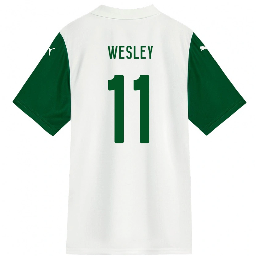 Danxen Męski Wesley #11 Zielony Biały Wyjazdowa Koszulka 2025/26 Koszulki Klubowe