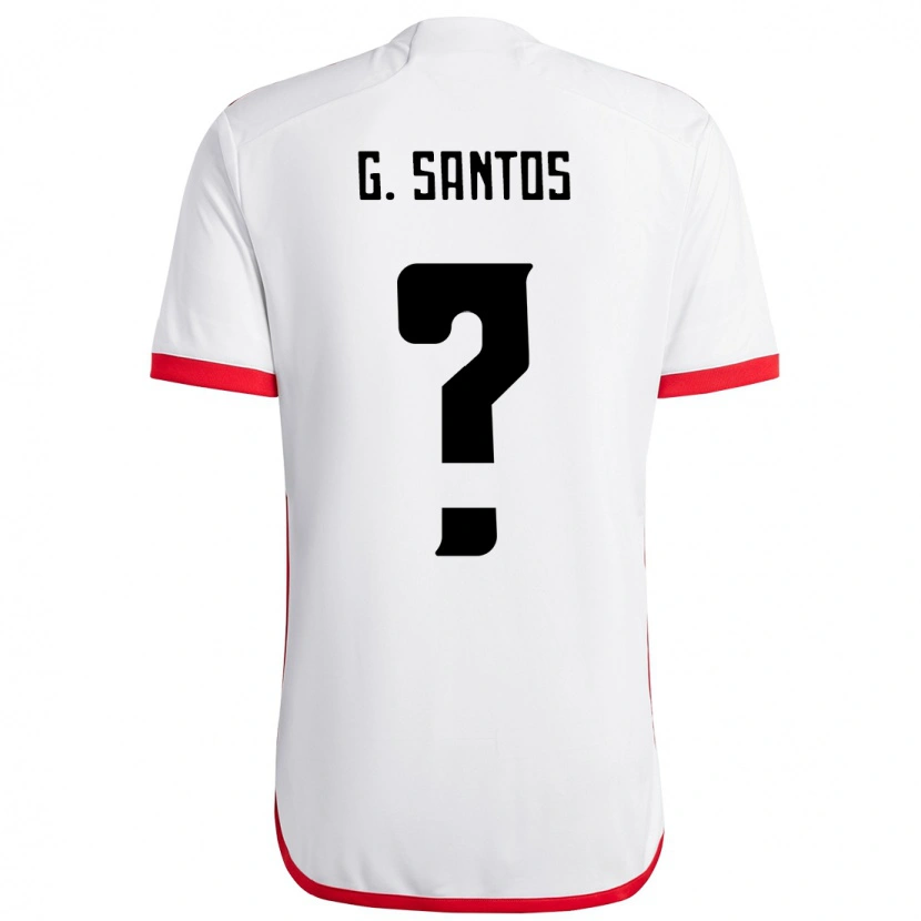 Danxen Męski Guilherme Santos #0 Czerwony Czarny Wyjazdowa Koszulka 2025/26 Koszulki Klubowe