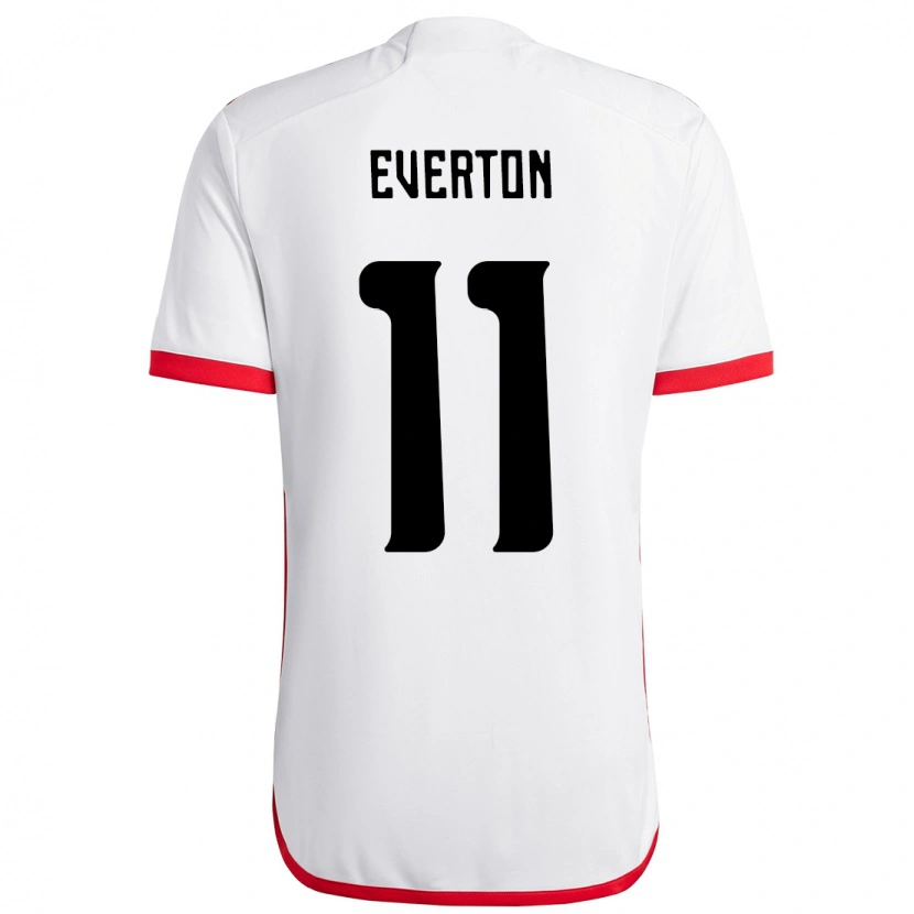 Danxen Męski Everton #11 Czerwony Czarny Wyjazdowa Koszulka 2025/26 Koszulki Klubowe