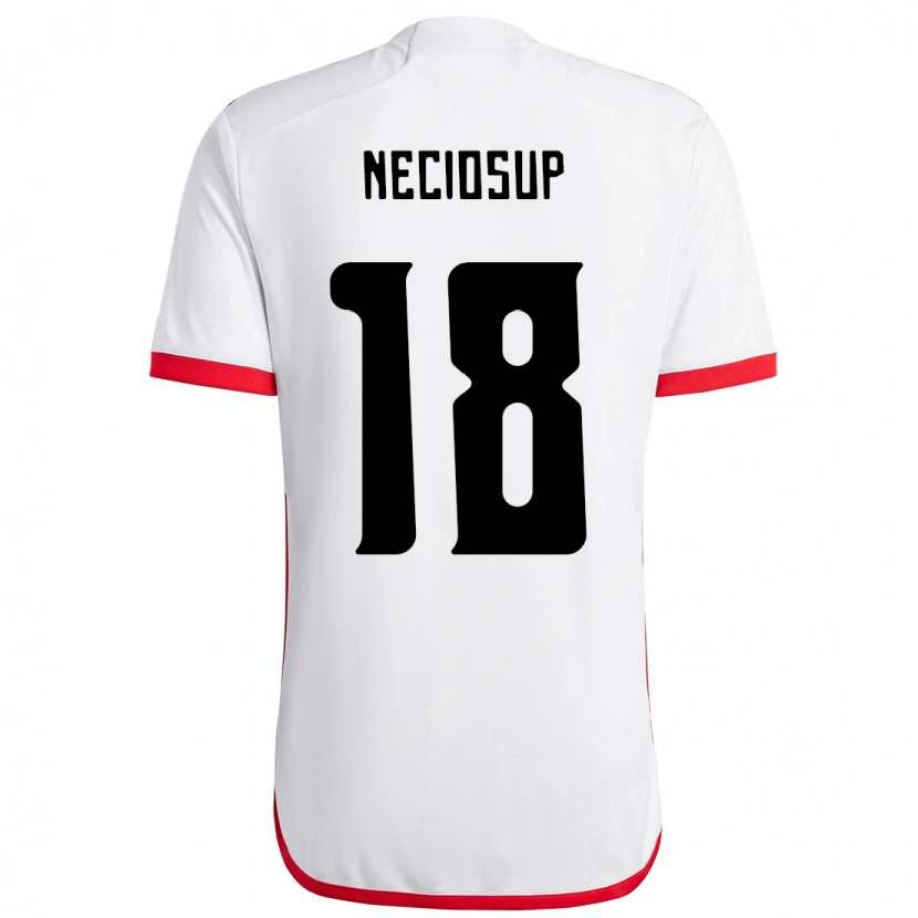 Danxen Męski Adriano Neciosup #18 Czerwony Czarny Wyjazdowa Koszulka 2025/26 Koszulki Klubowe