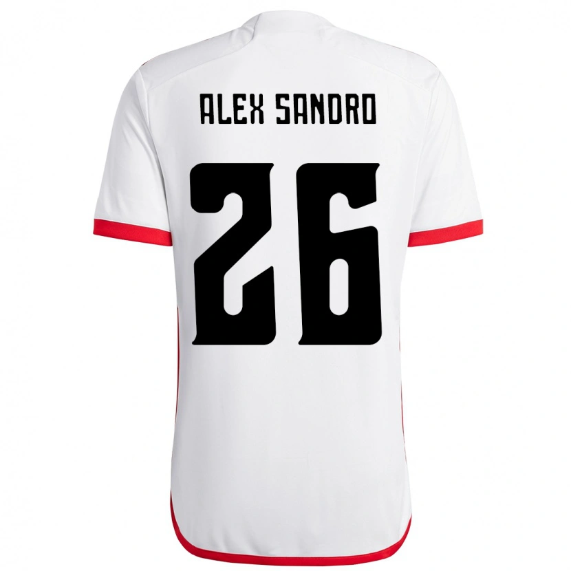 Danxen Męski Alex Sandro #26 Czerwony Czarny Wyjazdowa Koszulka 2025/26 Koszulki Klubowe