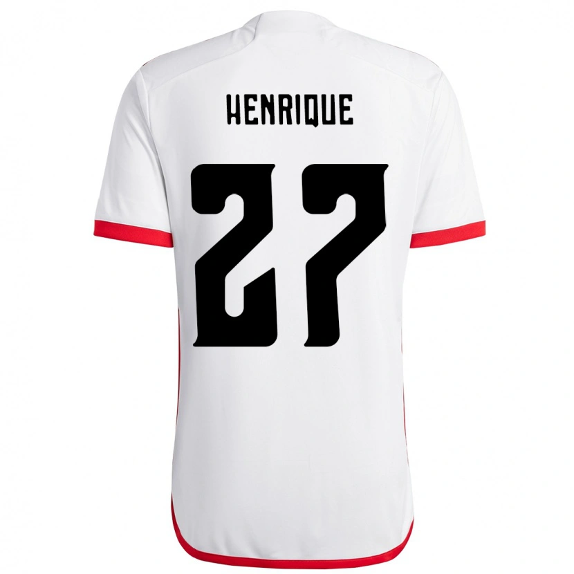 Danxen Męski Bruno Henrique #27 Czerwony Czarny Wyjazdowa Koszulka 2025/26 Koszulki Klubowe