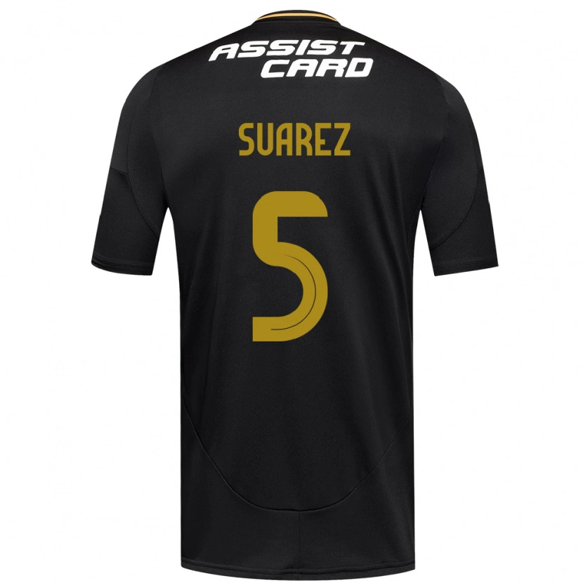Danxen Męski Nicolás Suarez #5 Czarny Biały Wyjazdowa Koszulka 2025/26 Koszulki Klubowe