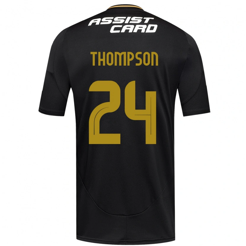 Danxen Męski Jordhy Thompson #24 Czarny Biały Żółty Wyjazdowa Koszulka 2025/26 Koszulki Klubowe